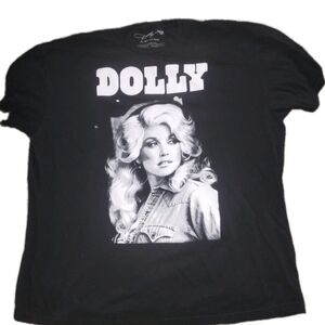 Dolly Parton Black T-shirt Short Sleeve 2XL